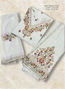 New Bollywood Designer Party Wear Cinon Top-Sarara and Dupatta Set - Product Image 6