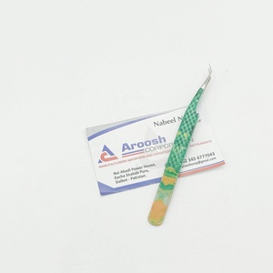 แหนบต่อขนตาแบบจับเพชรคุณภาพสูง45องศาลายหินอ่อนพลาสม่าโรสโกลด์ออกแบบโลโก้ได้ตามต้องการ - Product Image 5