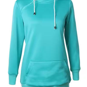 เสื้อสเวตเตอร์มีฮู้ดสำหรับผู้หญิงผ้าฝ้าย100% มีซิปด้านหน้าระบายอากาศได้ดีและเหมาะสำหรับใส่วิ่งจ๊อกกิ้งในฤดูหนาว - Product Image 2