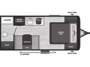 รถบ้านเคลื่อนที่รุ่นใหม่ปี 2026 Keystone C-o-l-e-m-a-n 17R Road 4x4 RV Caravan พร้อมทะเบียนถูกกฎหมาย ตัวถังอลูมิเนียมขนาดเล็ก พร้อมจัดส่ง - Product Image 2
