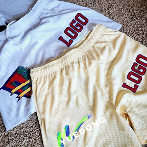 Wholesale Vintage Eco-Friendly Mens Double <b>Layer</b> Worsted Mesh Shorts Polyester Summer Jogger Gym Boxing Beach Zipper Pocket - Product Image 3