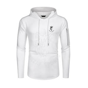 Nuevo diseño superventas hombres Fitness sudaderas con capucha bajo MOQ venta al por mayor hombres Fitness sudaderas con capucha para la venta en línea - Product Image 1