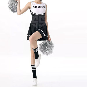 ชุดยูนิฟอร์มเชียร์ลีดเดอร์ผู้หญิง คุณภาพสูง แห้งเร็ว น้ำหนักเบา สีพื้น บริการ OEM - Product Image 3