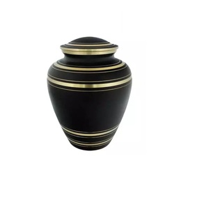 Venta caliente urnas de cremación de forma redonda tradicionales modernas para adultos urnas decorativas funerarias de latón para uso doméstico - Product Image 1