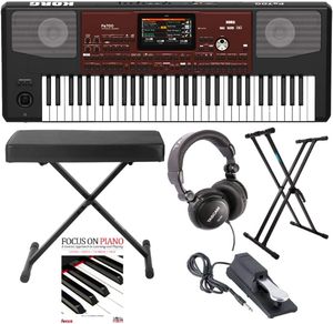 Oferta Especial: Teclado Arreglador PA700 de 61 Teclas con Banco, Soporte Doble X y Paquete de Accesorios - Product Image 1