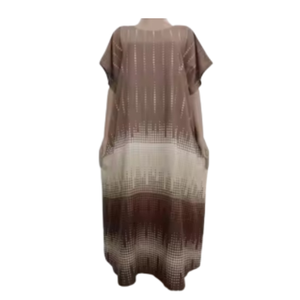 Chibi Lgn élégant été rayonne Duster confortable taille élastique robe pour les grandes tailles Super relaxant léger doux respirant - Product Image 1