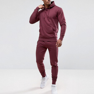Nouveau pull à manches longues qualité supérieure coupe ajustée 100% coton vêtements de sport conception personnalisée deux pièces hommes vêtements survêtements - Product Image 1