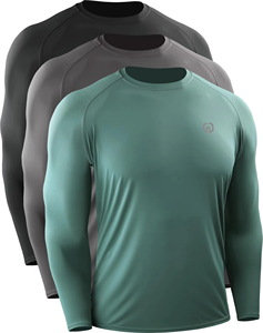Custom Logo High Quality Wholesale Plain Jiu Jitsu Fitness Shirts <b>Printed</b> Long Sleeve MMA for Men Bjj Rashguard Rash Guard - Product Image 1