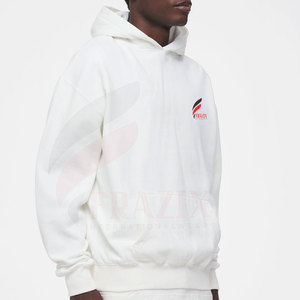 Hoodie Homme Personnalisé Grande Taille 2023 à Faible MOQ, 100% Coton, Couleur Unie Hiver, Vêtement Décontracté Respirant et Séchage Rapide - Product Image 5