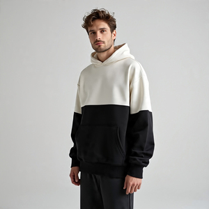 Sublimación Oversize Drop Shoulder Hoodie Hombres Casual Manga larga 400 GSM Heavy Fleece Pullover Hoodie Hombres - Product Image 5