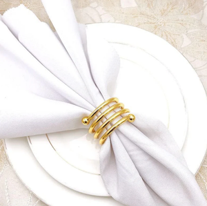 Traditional spring bead napkin buckle napkin <b>ring</b> home dining table decor wedding party dinner table decoration bulk quantity - Product Image 3