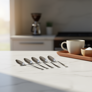 Juego de cucharas de café de acero inoxidable Infinity de 6 piezas (11,3 cm) cromo pulido PL6100IN10 - Product Image 3