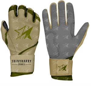 Meilleurs gants de frappeur de baseball pour hommes Logo personnalisé en cuir et PU Gants de frappeur de baseball à vendre - Product Image 3