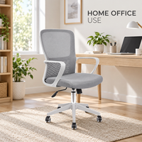 Chaise de bureau ergonomique moderne en maille, réglable en hauteur, pivotante, pour ordinateur, conférence, poste de travail, mobilier commercial