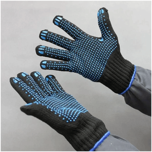 Gants en PVC à pois double face de taille XL de haute qualité doublure en coton antistatique pour le travail de Garage vente en gros directe d'usine - Product Image 2