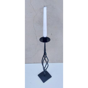 Portavelas decorativo para mesa de comedor de cocina moderna, candelabro de hierro con polvo negro, regalo de boda perfecto - Product Image 2