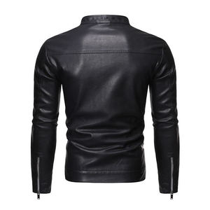Chaqueta de Cuero Genuino para Hombre de la Mejor Calidad para Otoño e Invierno, Chaqueta de Tela de Lona en Oferta en Línea para Hombre - Product Image 3
