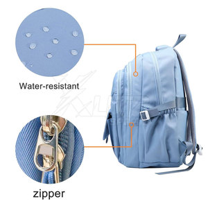 Sac à dos scolaire décontracté de style moderne, imperméable, avec fermeture éclair, coutures durables, grande capacité, ceinture à coussin d'air pour livres et ordinateur portable - Product Image 2