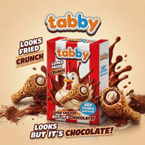 Wholesale Tabby Crunchy <b>Chocolate</b> Chicken Wing Shape 50g Contains Allergens Milk Wheat Gluten Soy For Label Compliance - Product Image 4