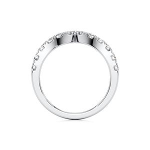 Bague Cocktail Originale Stonewels en Or Rose avec Moissanite et Motif Couronne de Diamants Certifiée IGI pour Mariage, Anniversaire et Fête - Product Image 3