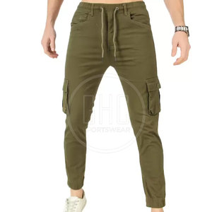 Pantalones de chándal para hombre de alta calidad del fabricante, nuevo estilo informal, diseño de etiqueta privada personalizada, cintura media elástica, teñido liso - Product Image 1