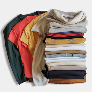 T-shirts vierges grande taille personnalisés en coton extensible 260g, impression DTG, style vintage, fabricant OEM ODM, export en gros - Product Image 3