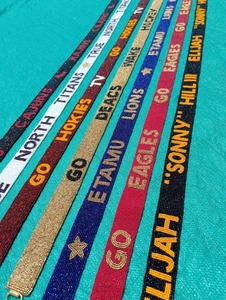 Colour & Design seed beaded hand Embroidered Beaded Guitar Straps with <b>Star</b> Purse Design & Handmade - Product Image 3