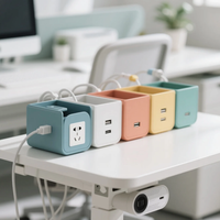 Boîte de gestion des câbles de bureau magnétique personnalisée au meilleur prix, stockage de multiprise caché OEM