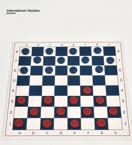 Échiquier en bois <span class=keywords><strong>pliant</strong></span> portable avec pièces magnétiques 3-en-1 ensemble pour dames d'échecs cadeau de backgammon pour enfants quantité minimale de commande bas - Product Image 5