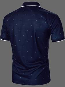 Polo estampado para hombre, venta al por mayor, 2023, camisas en multicolor, medias mangas, cuello redondo, ropa de calle de verano, polos - Product Image 3