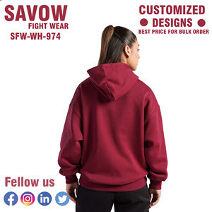 Sudaderas con capucha para mujer, venta al por mayor, jersey de gran tamaño, ropa de calle, sudaderas con capucha de algodón recortadas, chaquetas de lana, ropa de gimnasio de invierno a la moda - Product Image 2