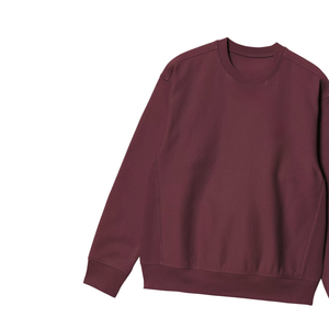 Sweat-shirt à col rond en Bourgogne de qualité supérieure, confortable, unisexe, décontracté, doux, durable, chaud, pull-over élégant, coupe athlétique - Product Image 5