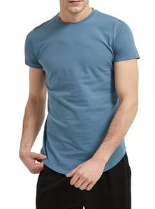 Camiseta Larga Oxford de Cuello Redondo para Hombre, Ajuste Regular, para Entrenamiento Muscular, Talla Grande, Transpirable, al por Mayor, OEM, Personalizada - Product Image 3