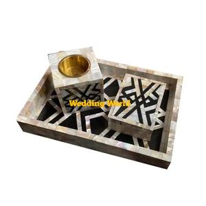 Nacre Designer Bakhoor porte-encens fait main de qualité supérieure meilleure vente décorative en bois Mubkhar - Product Image 4