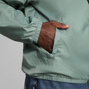 Custom Logo <b>Men's</b> <b>Casual</b> Long Sleeve Zip Windbreaker <b>Jacket</b> for Spring <b>Summer</b> Stand Breathable Plus Size Outdoor Fishing Pockets - Product Image 5