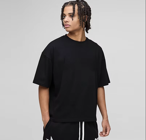 Mens Oversized Plain <b>TShirt</b> Casual Short Sleeve Solid Color Loose Fit Cotton Tee Streetwear Summer Top OEM & ODM serices - Product Image 1