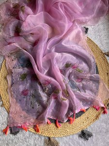 ชุดส่าหรีผ้าไหมคุณภาพสูงสำหรับงานแต่งงานคอลเลกชันส่าหรีแบบดั้งเดิมของอินเดีย - Product Image 3