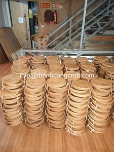 Plateau de service rectangulaire en rotin naturel pour le rangement des cosmétiques de fruits secs Décoration de salon Plateaux tissés à la main - Product Image 6