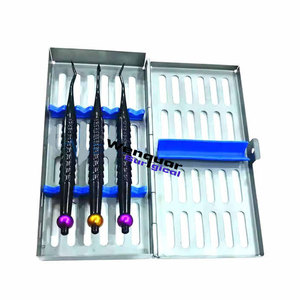 Juego de Proximadores Dentales para Cirugía de Implantes, Kit de Elevadores PDL de Acero con Recubrimiento Negro de Alta Calidad, Instrumentos de Extracción Manual Wenquar - Product Image 2