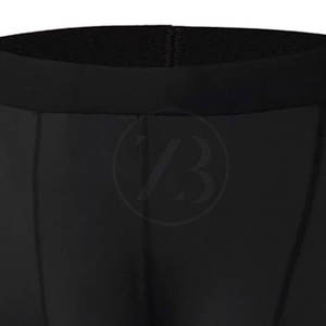 Shorts de compression élastiques respirants de taille moyenne pour hommes de haute qualité, style décontracté à motif solide, vente en gros bon marché - Product Image 5
