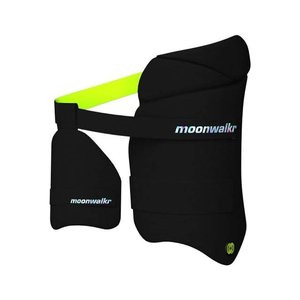 Moonwalker Pro 2.0 2024 Double Thigh Guard Black <b>Cricket</b> <b>Equipment</b> - Product Image 1