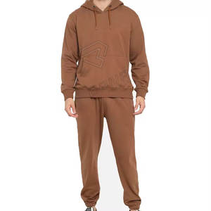 เซ็ตเสื้อสเวตเตอร์คอกลมสำหรับผู้ชายเสื้อสเวตเตอร์คอตตอนพิมพ์ลายเสื้อสวมหัวพิมพ์โลโก้แบบกำหนดเอง - Product Image 1