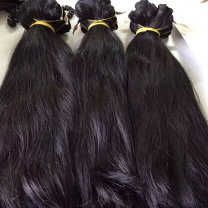 ¡Más vendidos en línea! Extensiones de cabello humano vietnamita crudo Color recto Negro Natural #1b/#1 Sin procesar Mismas cutículas alineadas - Product Image 3