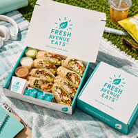 Boîtes de restauration personnalisées avec logo AT PACK |   Boîtes d'emballage alimentaire jetables pour sandwichs, burritos et restaurants
