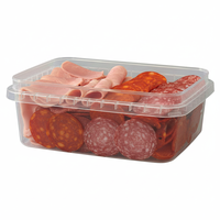 Boîte de rangement alimentaire moderne en plastique PP injecté pour cuisine, durable, anti-poussière, pour réfrigérateur et garde-manger