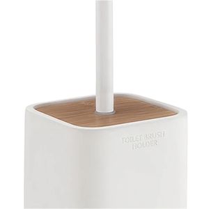 Giglio porta scopino da bagno con altezza 46.2 cm bianco opaco zaino per 1 - Product Image 2
