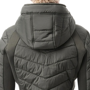 Venta al por mayor Unisex Reversible Puffer chaqueta patrón de camuflaje impermeable a prueba de viento abrigo de invierno con cuello de piel y capucha - Product Image 3