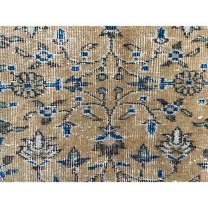 4.9x8.2 ft Rug, Vintage Turkish Rug, <b>Brown</b> Polka dot <b>Wool</b> Rug - Product Image 5