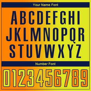 Short en jersey de football pour homme et femme Ensemble deux pièces 100% maille polyester uni jaune orange dégradé de couleur imperméable - Product Image 4