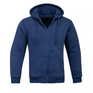 Full Zip Us Sweats à capuche et sweat-shirts pour hommes Style uni Séchage rapide Sweats à capuche à manches longues à la mode avec poches - Product Image 1